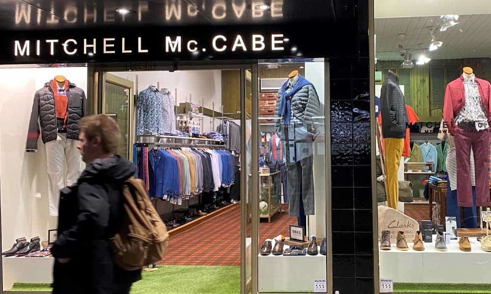 Mitchell McCabe menswear boutique