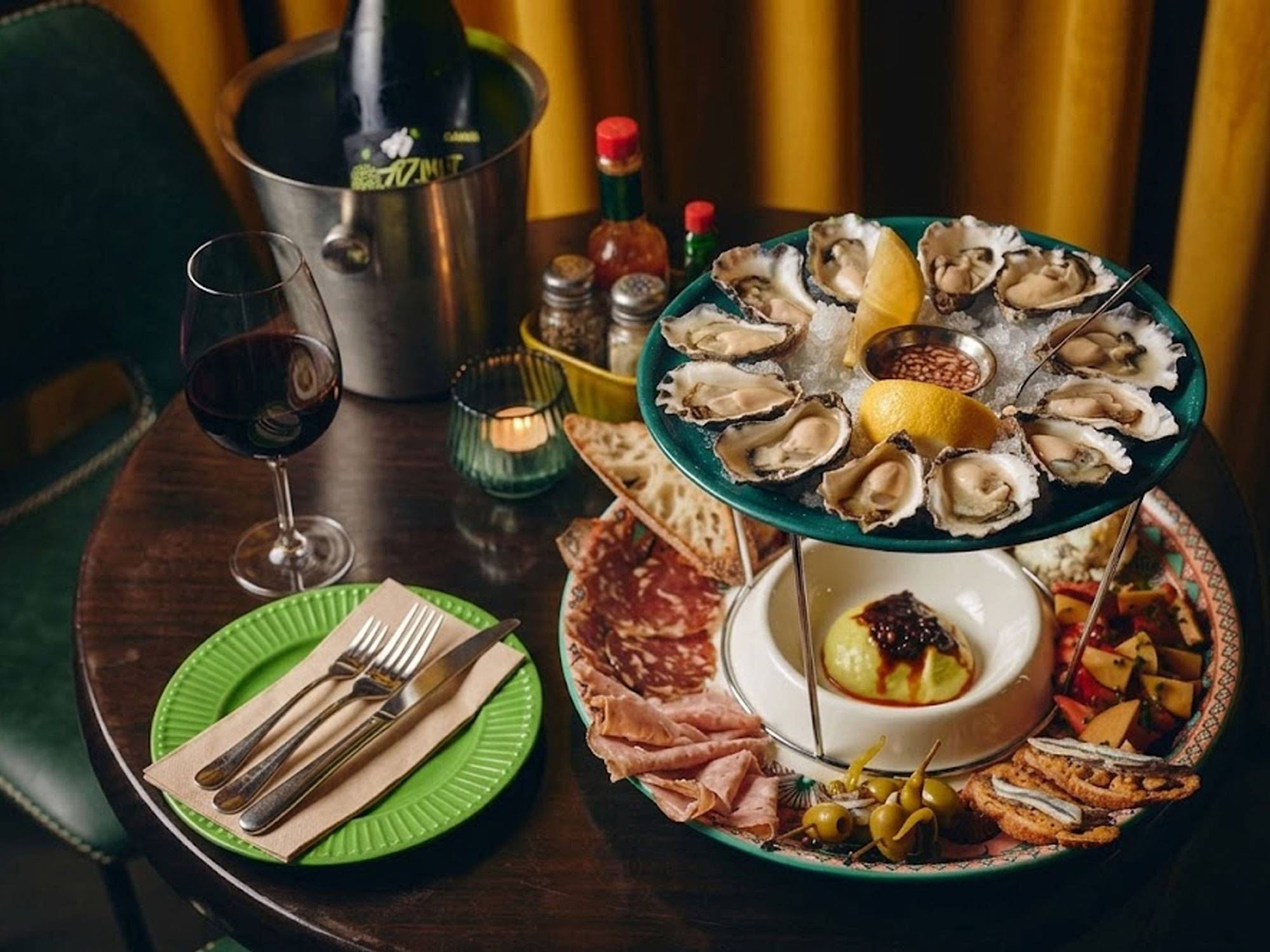 A golden oasis for oysters and wine in St Kilda